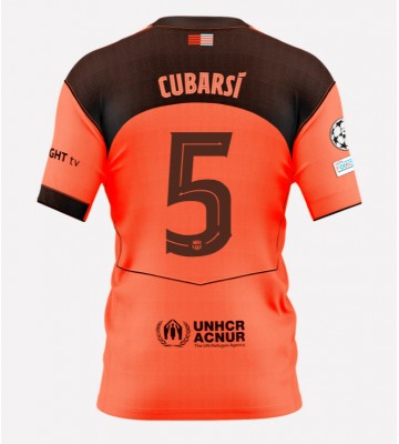 Lacne Muži Futbalové dres Barcelona Pau Cubarsi #5 2025-26 Krátky Rukáv - Tretina